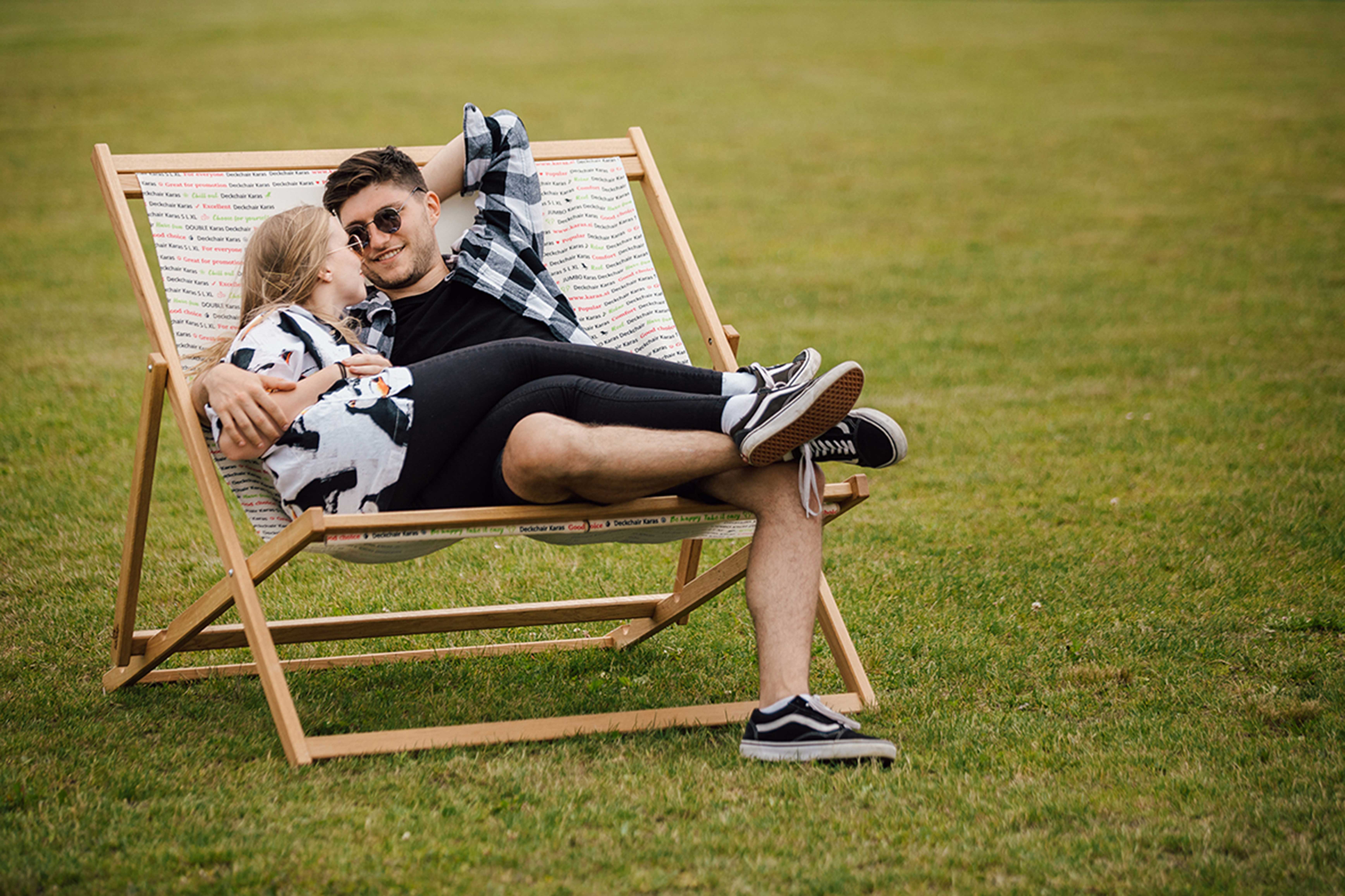 Brandable Double Deckchair Karas Deckchairs